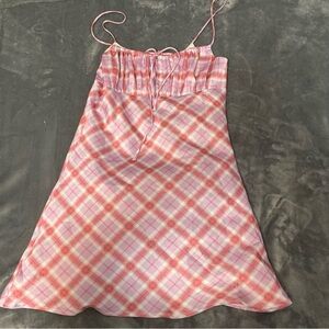 Princess Polly tilla mini dress pink in color size 6
